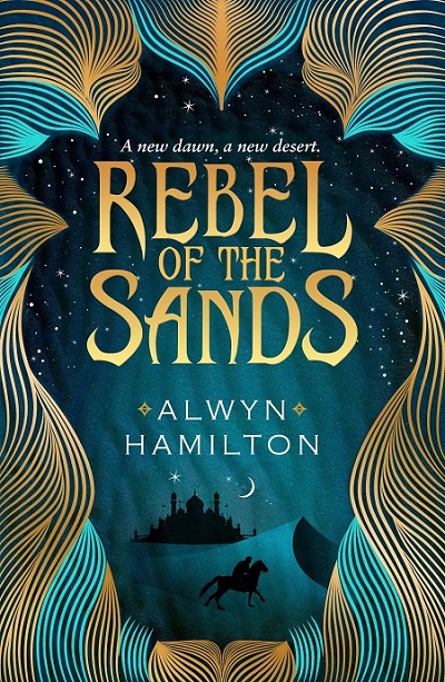 La couverture du roman Rebel of the sands